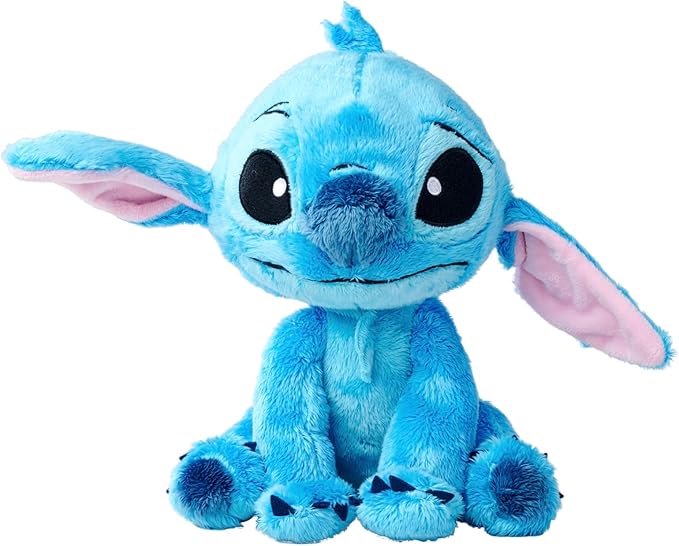 Simba 6315876953 Disney Stitch 25 cm Oficjalna licencjonowana Przytulanka, miękka postać z serii filmów animowanych Lilo i Stitch, odpowiednia dla niemowląt od pierwszych miesięcy życia