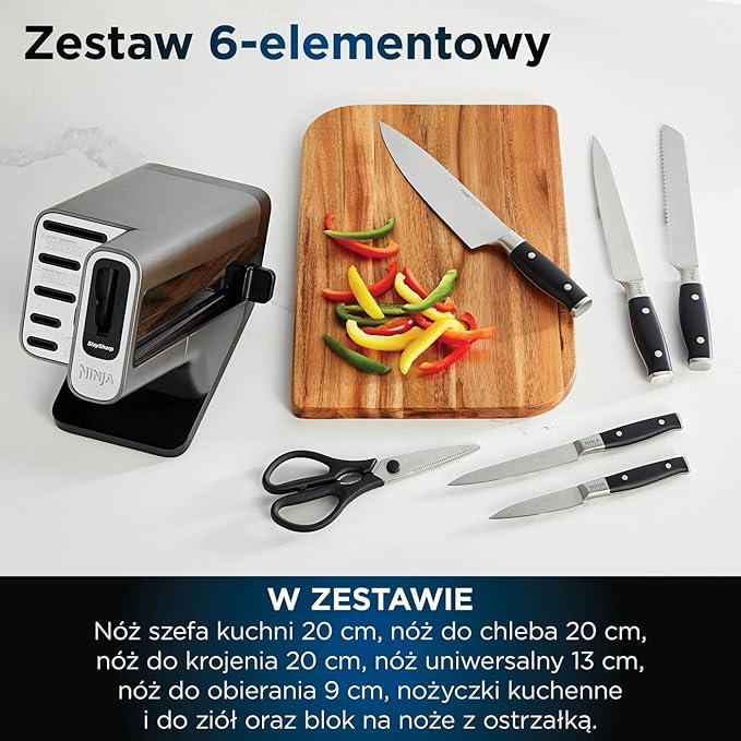 Ninja Foodi StaySharp blok na noże z wbudowaną ostrzałką - obrazek 4