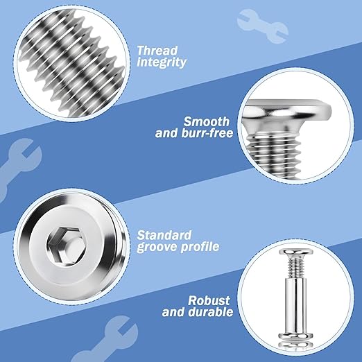 20 sztuk Tulejowych nakrętek M5x20mm Tulejowe śruby łączące śruby - obrazek 6