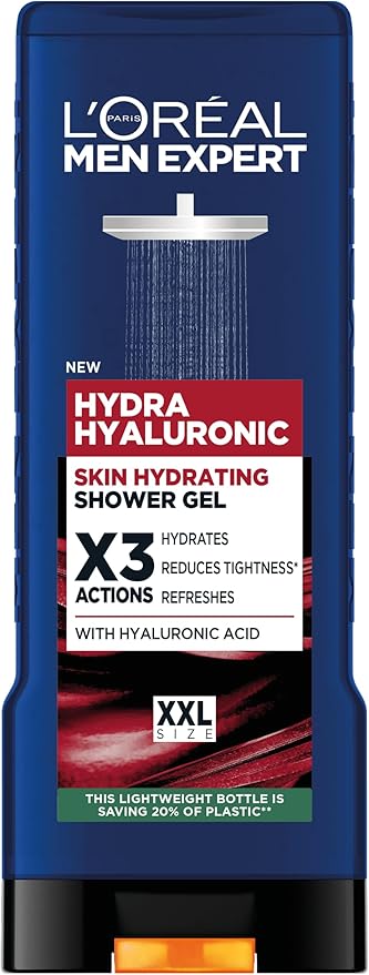 L'Oréal Paris, Men Expert HYDRA HYALURONIC, Żel pod Prysznic, 400 ml