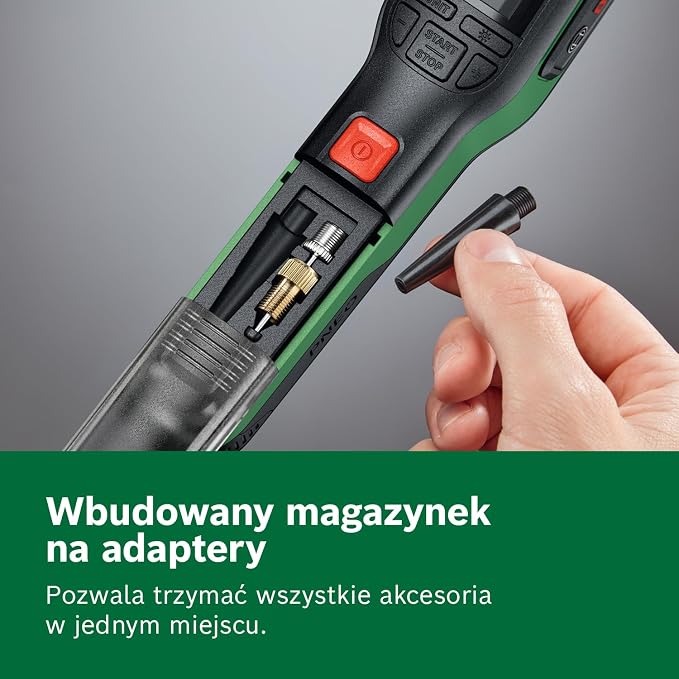 Bosch PNEO Akumulatorowa pompka pneumatyczna (z zestawem adapterów ciśnieniowych, akumulatorem 4V i torbą materiałową) - obrazek 5