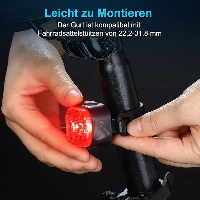 toptrek Tylne światło rowerowe LED - obrazek 6