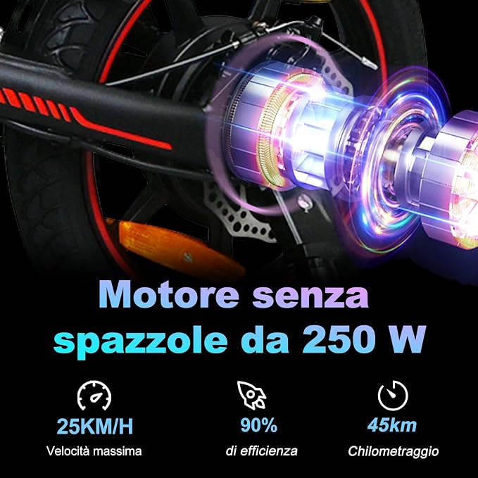 Składany rower elektryczny 14" rower elektryczny 250 W silnik 36 - obrazek 2