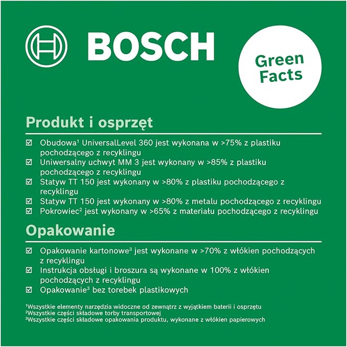 Bosch Laser krzyżowy UniversalLevel 360 ze statywem premium i uniwersalnym uchwytem MM 3 (linie laserowe: pionowa i pozioma, w tym 360° do wyrównywania elementów w pomieszczeniu, opakowanie karton) - obrazek 5