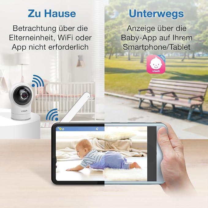 Vtech RM7764HD z kamerą 1080p WiFi Remote Access - obrazek 3