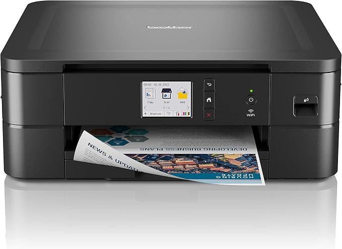 Brother DCP-J1140DW 3 w 1 atramentowe urządzenie wielofunkcyjne (drukarka, skaner, kopiarka), kolor czarny, 400 x 151 x 343 mm