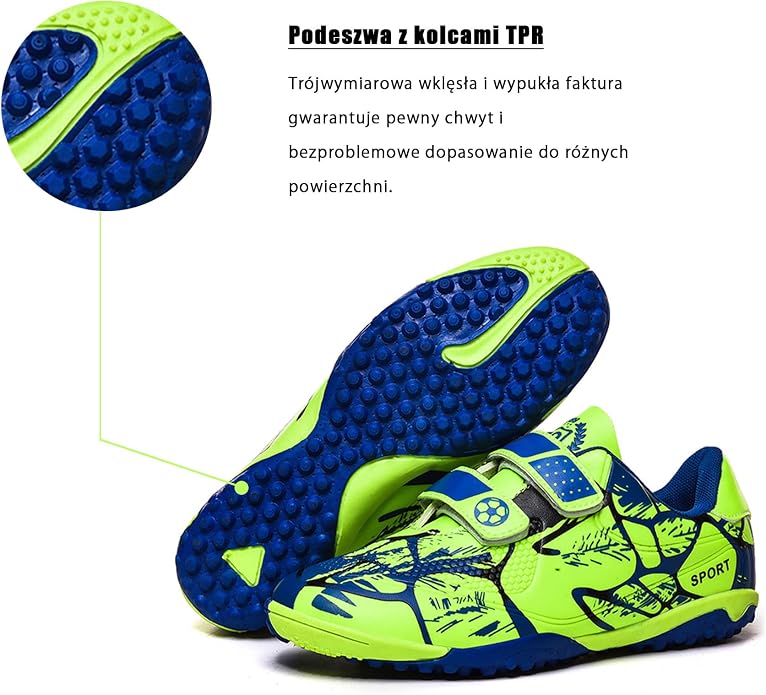 Buty PiłKarskie Dla Dzieci FG AG Korki Do PiłKi NożNej ChłOpcóW - obrazek 6