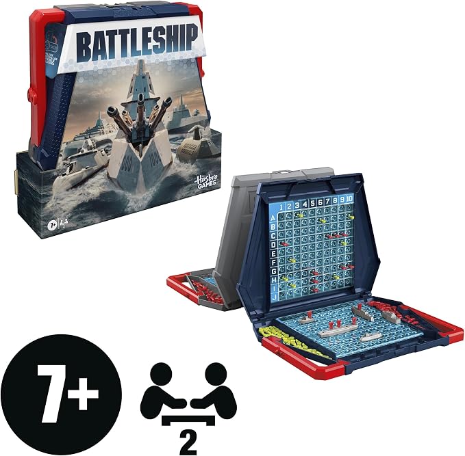 Hasbro Gaming Klasyczna strategiczna gra planszowa Bitwa morska - obrazek 3