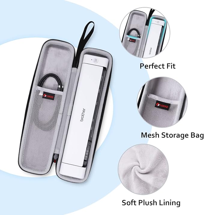 XANAD Etui ochronne do skaner dokumentów Kompatybilny ze skanerem mobilnym Brother DS-940 A4 z obu stron Skanowanie WLAN do USB - obrazek 4