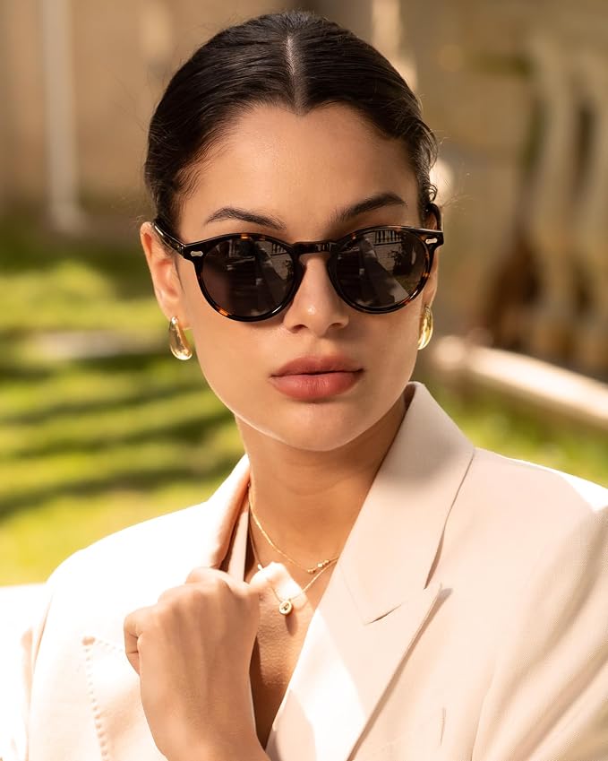 CARFIA Damskie okulary przeciwsłoneczne w stylu retro - obrazek 4
