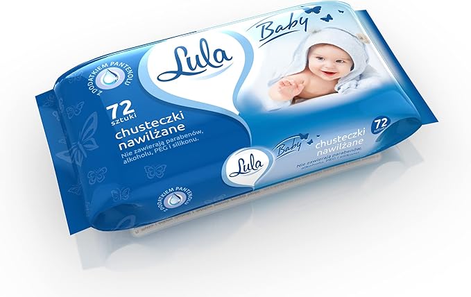 LULA Chusteczki nawilżane z PANTENOLEM 72szt
