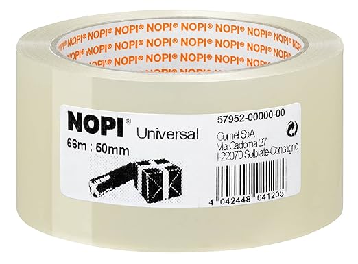 Nopi Uniwersalna Taśma Do Pakowania, 66 m: 50 mm, Przezroczysta
