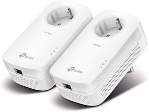 TP-Link TL-PA8010P KIT | Zestaw powerline AV1300 z portem Gigabit i gniazdkiem | Prędkość do 1300 Mb/s | Plug & Play | HomePlug AV2