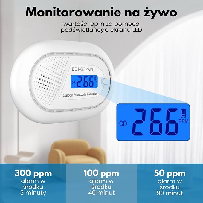 Aroha Safety Pro Czujnik CO Samodzielny - obrazek 5