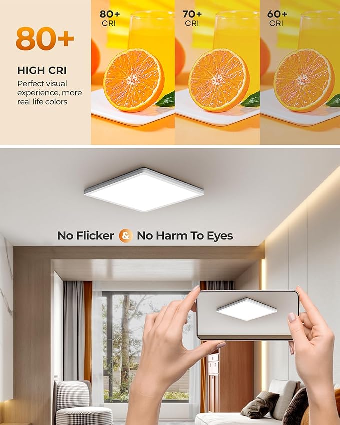 BLNAN LED Lampa Sufitowa Płaska ściemnialna - obrazek 7