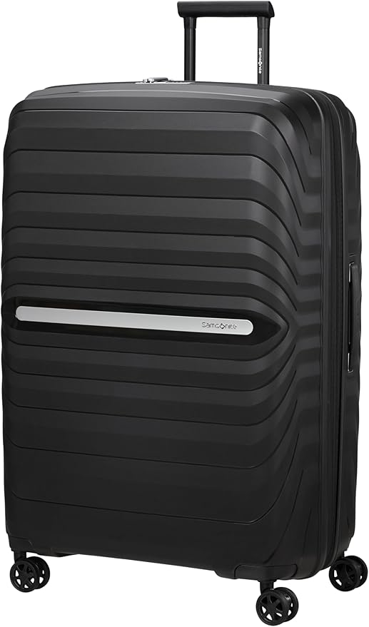 Samsonite Neo Flux - Spinner XL, Rozszerzalna walizka, 81 cm, 130/145 L, Czarny (Black)