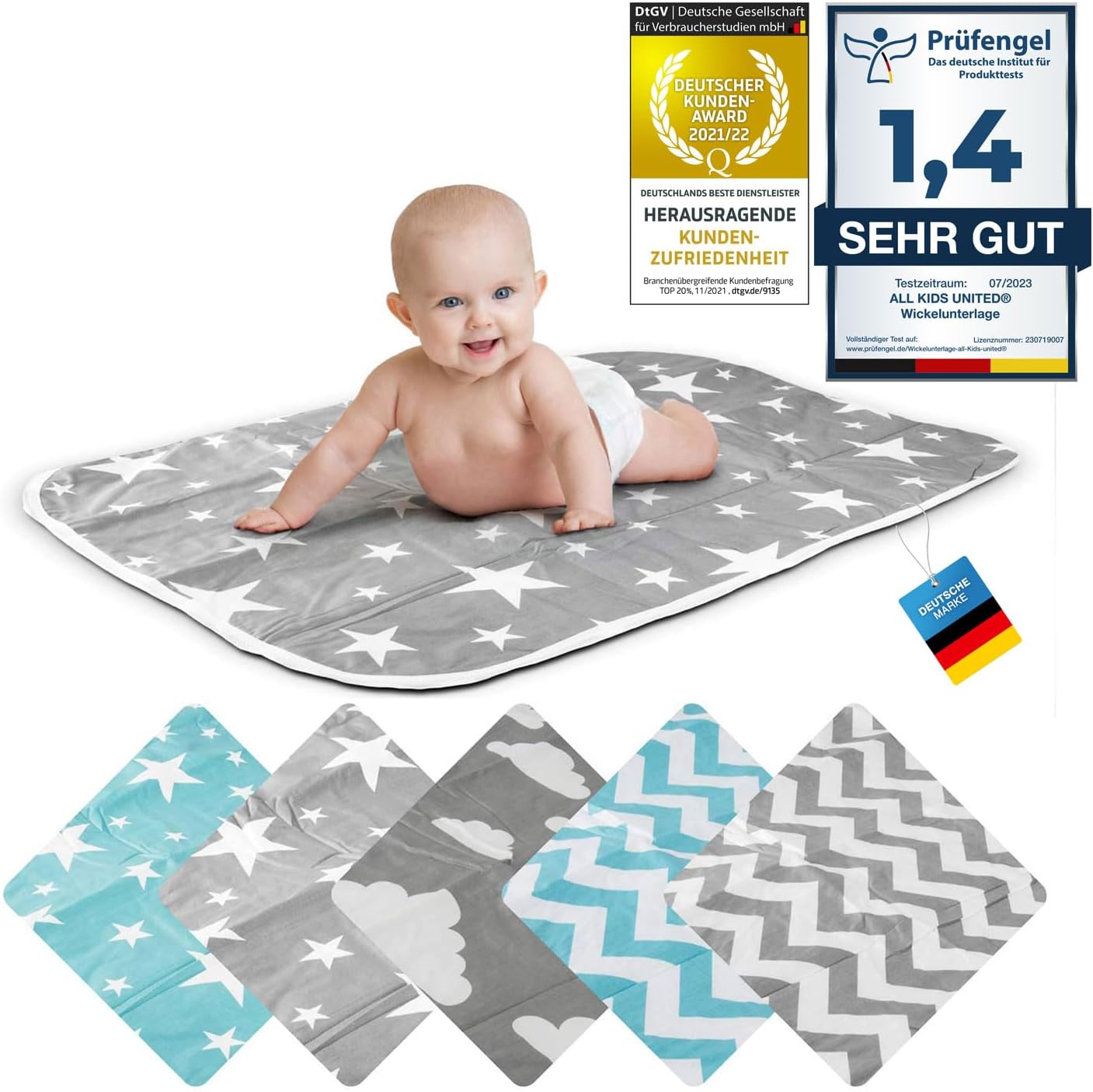 all Kids United® Mata do Przewijania 50x70 cm - obrazek 2