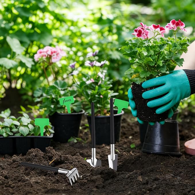 Zestaw Narzędzi do Bonsai 28-częściowy Zestaw Ogrodowy z Nożycami - obrazek 2