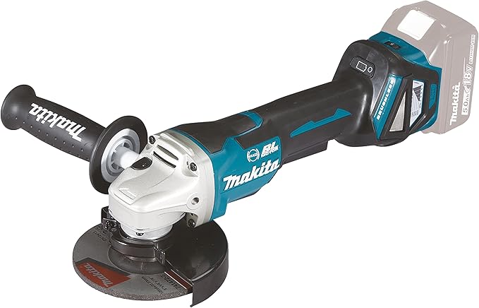 Makita Akumulatorowa Szlifierka Kątowa, Niebieski/Czarny, 125 mm