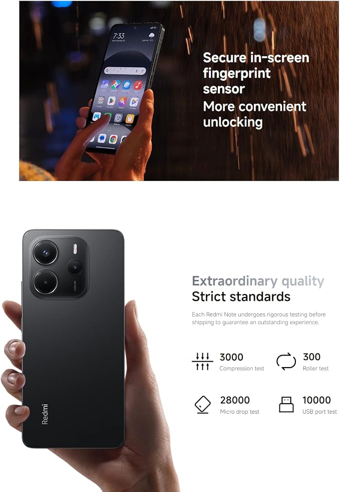 Xiaomi Smartfon Redmi Note 14, 6+128GB, zielony, system kamer 108 MP AI, bateria 5500 mAh, wyświetlacz 120 Hz, funkcje AI (bez ładowania w zestawie) - obrazek 7