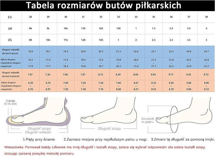 Buty PiłKarskie Dla Dzieci FG AG Korki Do PiłKi NożNej ChłOpcóW - obrazek 7