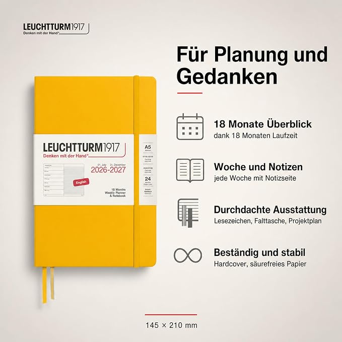 LEUCHTTURM1917 Kalendarz tygodniowy na rok 2027 - obrazek 3
