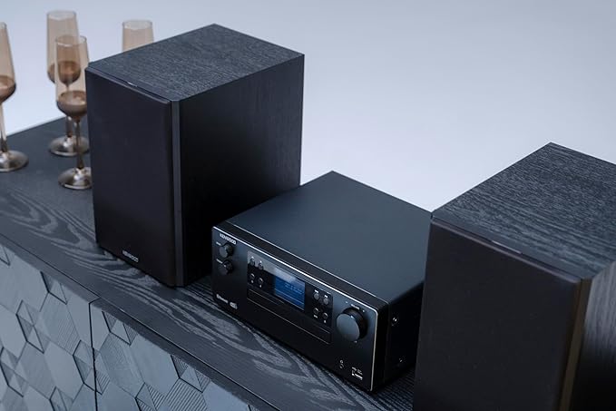 KENWOOD M-925DAB-B - Micro Hi-Fi system DAB+, CD, USB, Bluetooth, 2 x 50 W RMS i wyświetlacz TFT, kolor czarny (Midnight Black) - obrazek 5