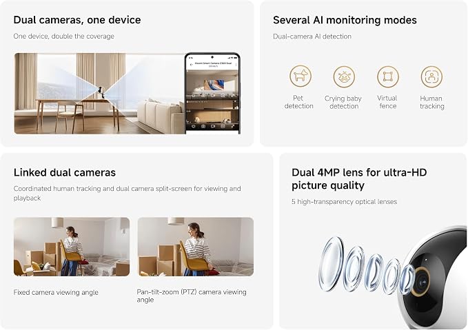 Xiaomi Smart Camera C500 Dual EU - obrazek 5