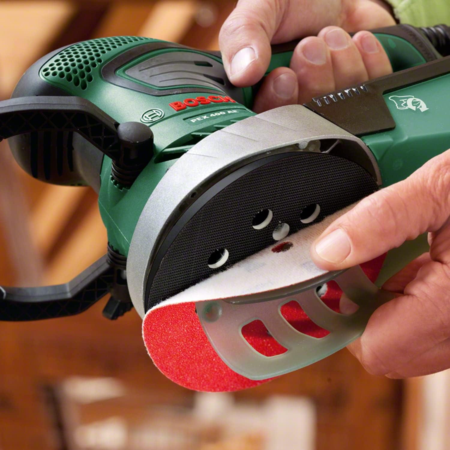 Bosch Szlifierka mimośrodowa PEX 400 AE (370 W, w trawie) - obrazek 4