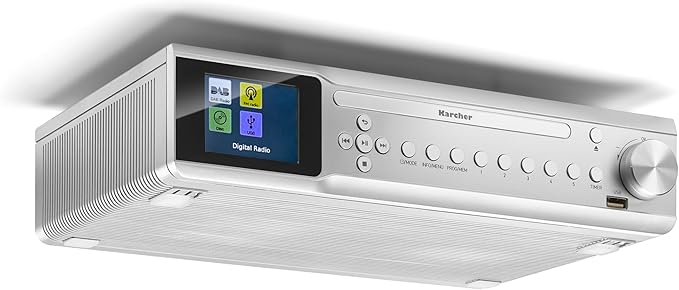 Kärcher RA 2060D-S Radio Kuchenne, Srebrny, 2x3W