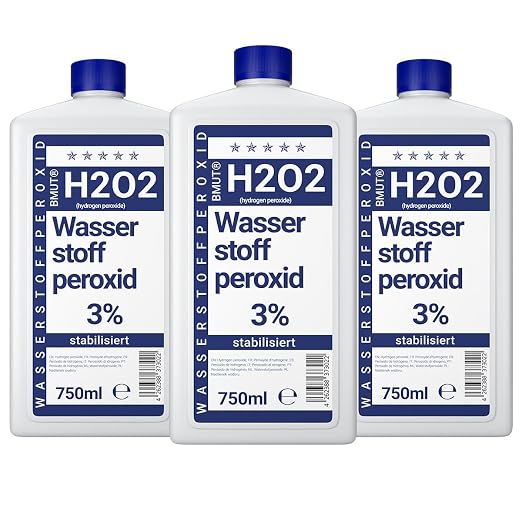 3 x 750 ml nadtlenek wodoru 3% H2O2