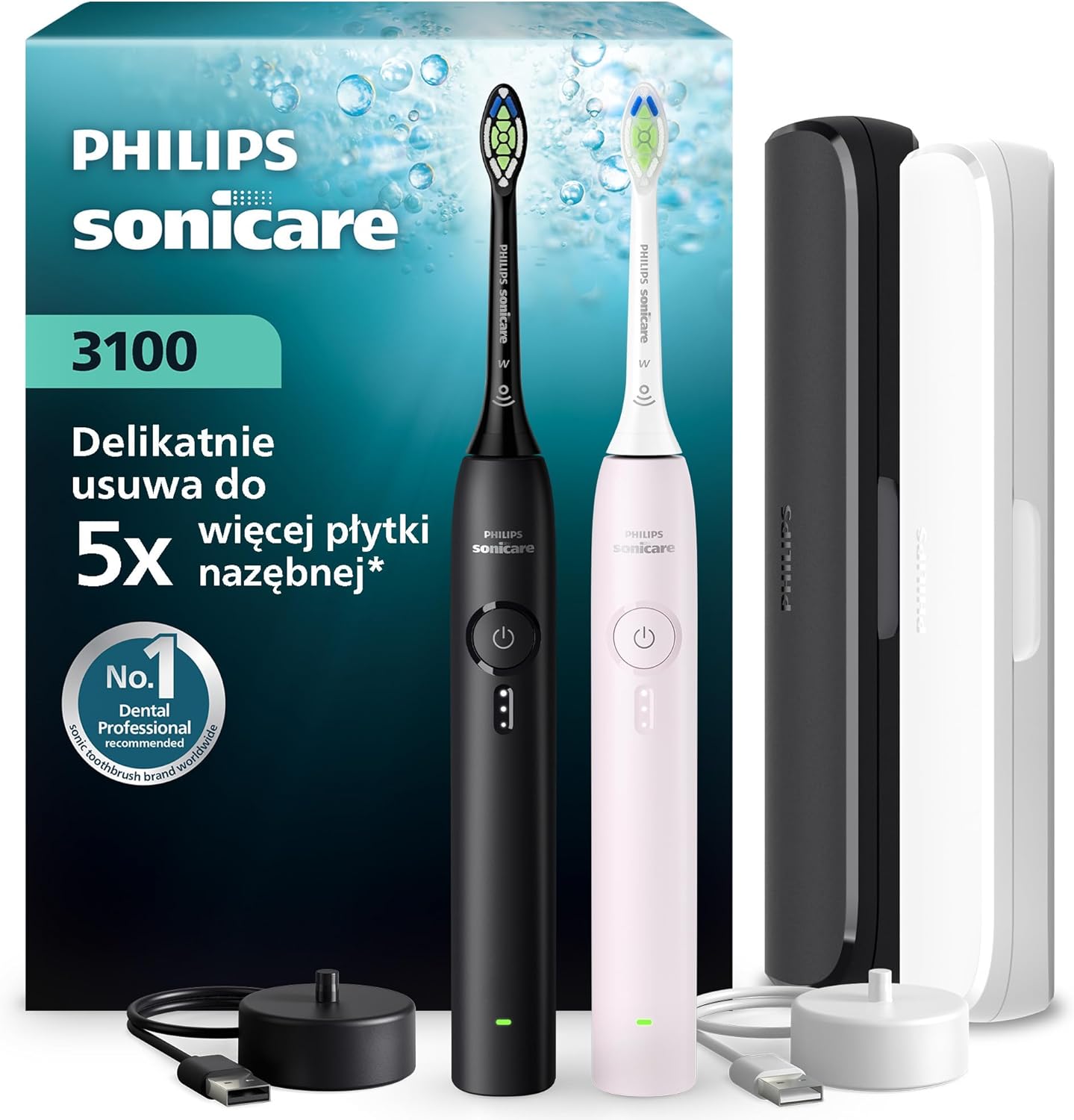 Philips Sonicare serii 3100 szczoteczka ze wskaźnikiem nacisku - obrazek 2