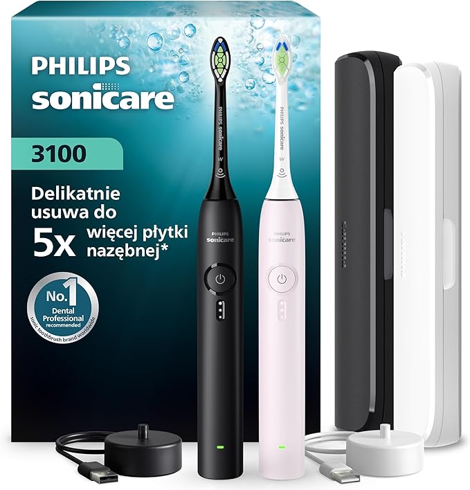 Philips Sonicare serii 3100 szczoteczka ze wskaźnikiem nacisku