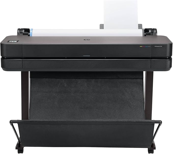 HP DesignJet T630 91 cm (5HB11D), Wielkoformatowa Drukarka, Ploter, Standard A4-A0, 76 Wydruków A1/Godz., Wi-Fi, Ethernet, USB, 2400x1200 dpi, Metal z recyklingu, Gwarancja 1 Rok, HP Click, Czarny