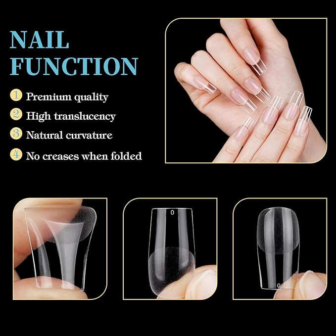 tipsy do paznokci żelowych 120 sztuk - obrazek 5