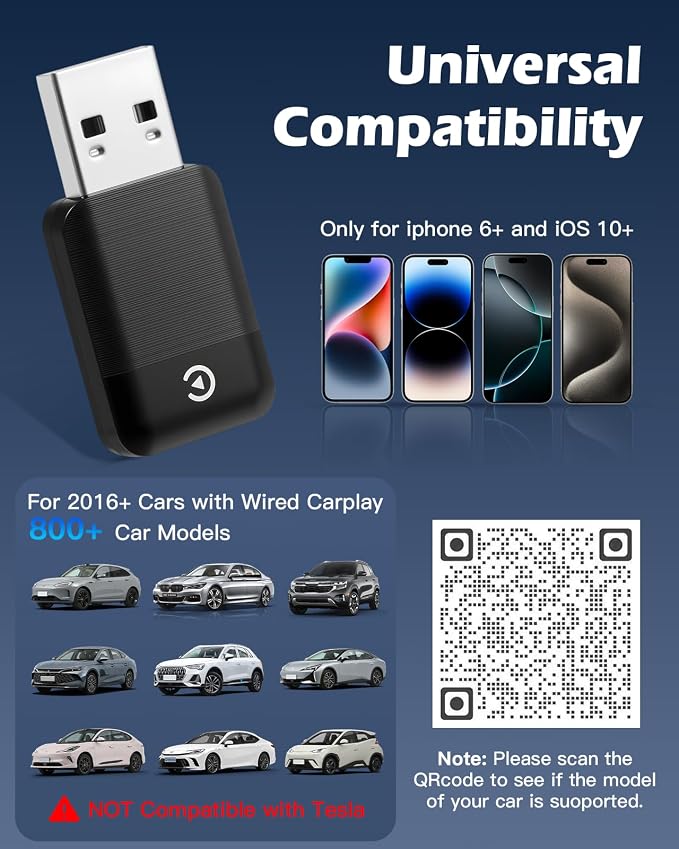 Lullu Bezprzewodowy adapter Carplay 2026 - obrazek 5
