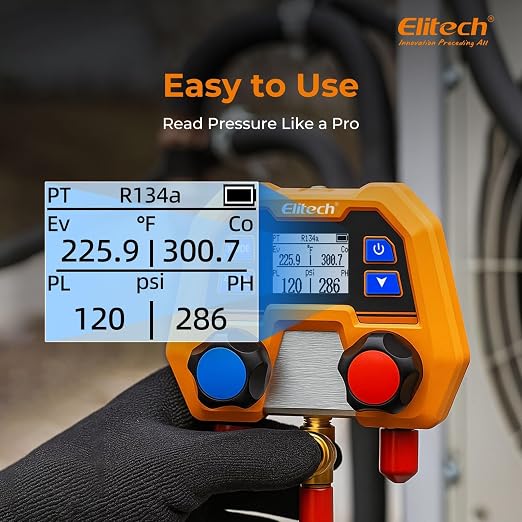 Elitech Manometr czynnika chłodniczego 600 psi - obrazek 7
