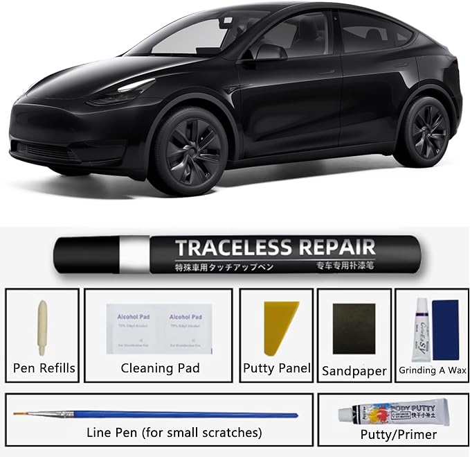 TOPABYTE Touch Up Pen do Tesla Y 3 S X lakier w sztyfcie - obrazek 3