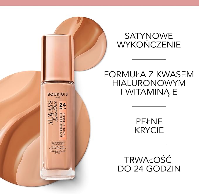 Bourjois Always Fabulous kryjący i nawilżający podkład do twarzy - obrazek 5