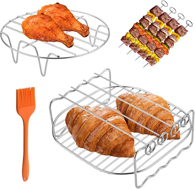 Airfryer Skewer Rack 2 sztuki ze stali nierdzewnej 304