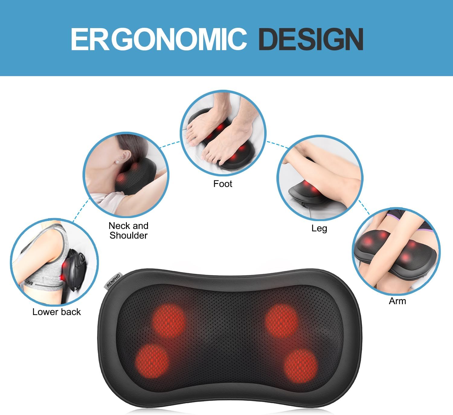 RENPHO Back Massager with Heat - obrazek 6