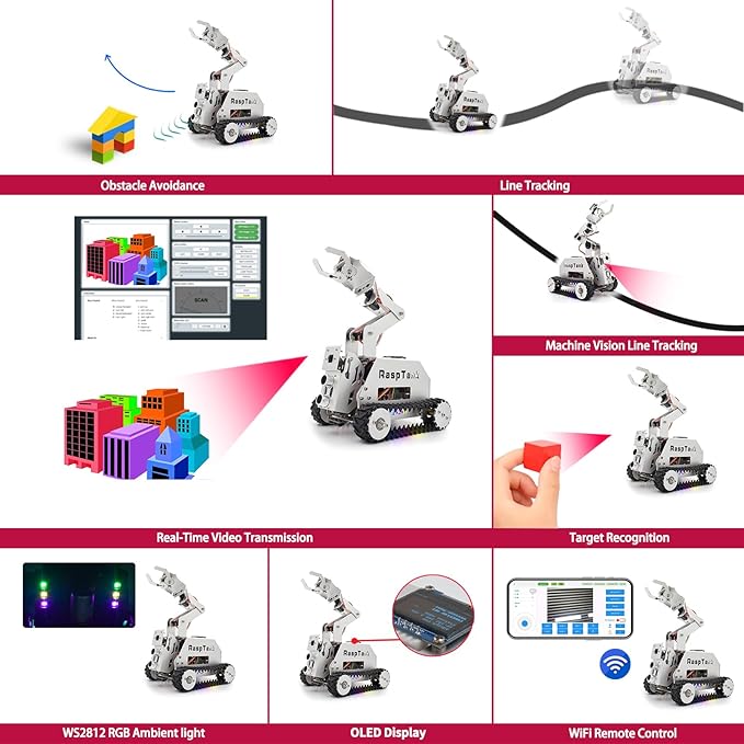 Adeept RaspTank Metal Smart Car Kit for Raspberry Pi - obrazek 5