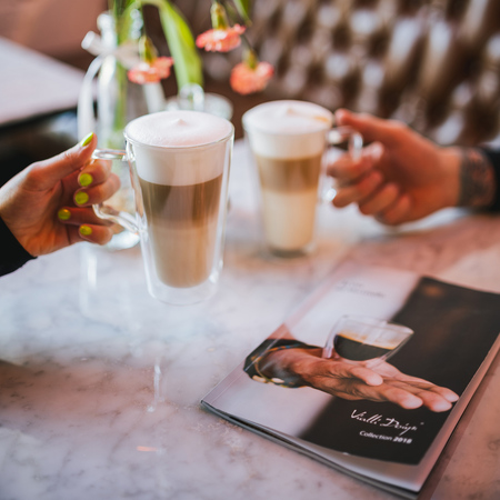 Vialli Design - Diva zestaw 2 szklanek latte z podwójną ścianką 350ml - obrazek 4
