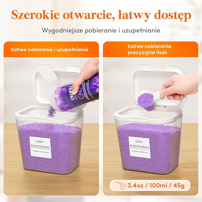 Lifewit 2-Pakiet Pojemnik na Kapsułki do Prania z Etykietami - obrazek 5