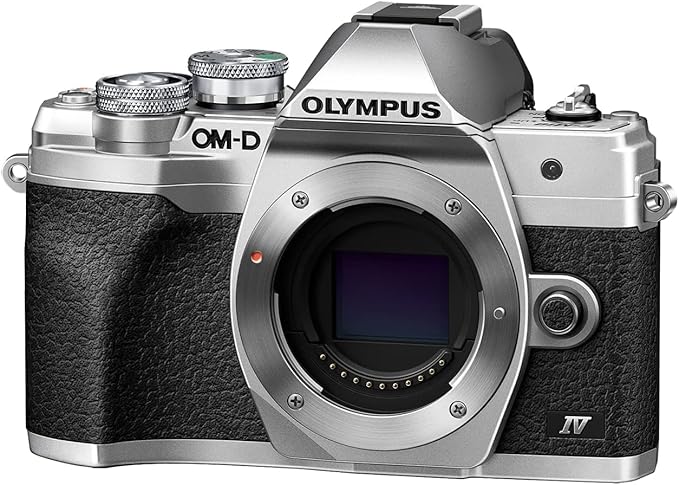 Olympus OM-D E-M10 Mark IV Aparat Bezlusterkowy, Matryca 20 MP, Srebrny | Stabilizacja 5-osiowa, wideo 4K, odchylany ekran LCD do selfie, Wi-Fi oraz Bluetooth, wizjer elektroniczny i szybki AF - obrazek 3