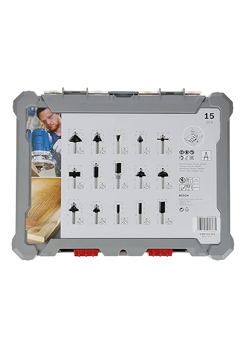 Bosch 15x Zestaw różnych frezów Pro, 15 szt. - obrazek 4