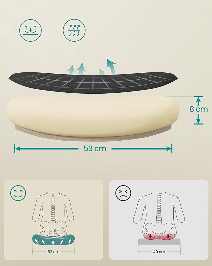 SONGMICS Ergonomiczny fotel biurowy - obrazek 6