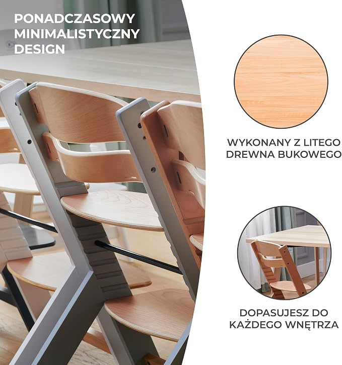 Kinderkraft Krzesełko do karmienia ENOCK 3w1 - obrazek 7