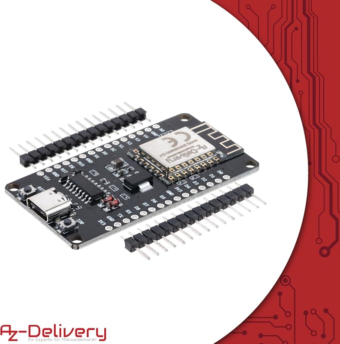 AZDelivery 1 x NodeMCU Lolin V3 Module ESP8266 ESP-12F WiFi - obrazek 3