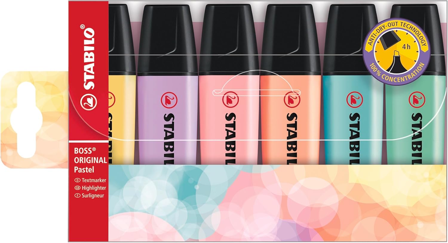 Zakreślacz STABILO BOSS ORIGINAL Pastel etui 6 szt. - obrazek 2